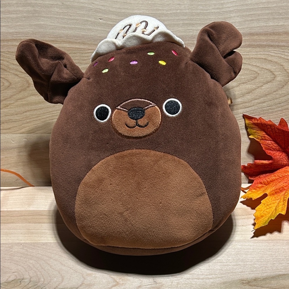 Squishmallows Rico the Chocolate Ice Cream Sundae Labrador Puppy Dog 8"